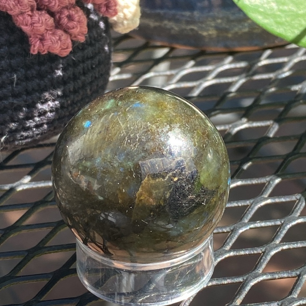 Labradorite Sphere - Picture 3 of 12